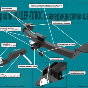 Фаркоп рамный под квадрат JAC T6