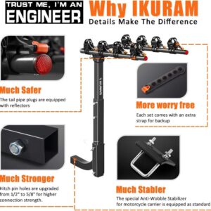 Велобагажник на 3 велосипеда вставной в фаркоп