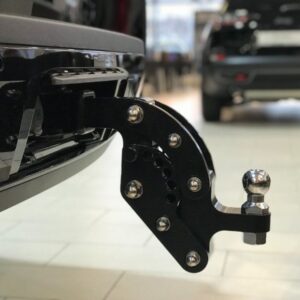 Фаркоп с регулировкой высоты черный эллипсовидный