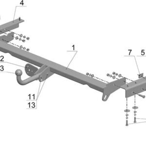 Фаркоп рамный LEXUS RX300(1998-2003г)
