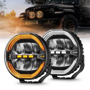 Светодиодная фара с ДХО 9" Led Driving Lichts