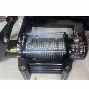 Лебедка электрическая 12000 lb 24 v  трос сталь electric winch